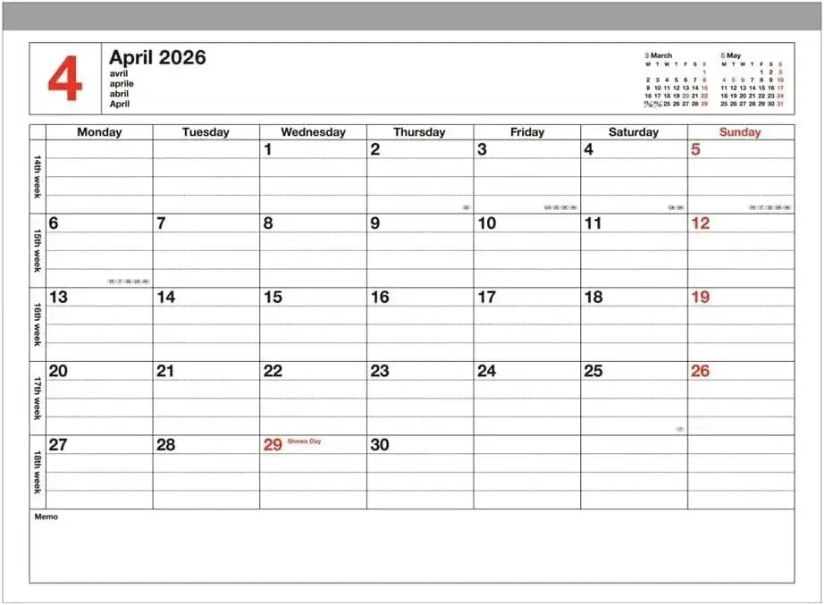 Mark's 2026 Planner Schedule Book Monthly Calendar Notebook