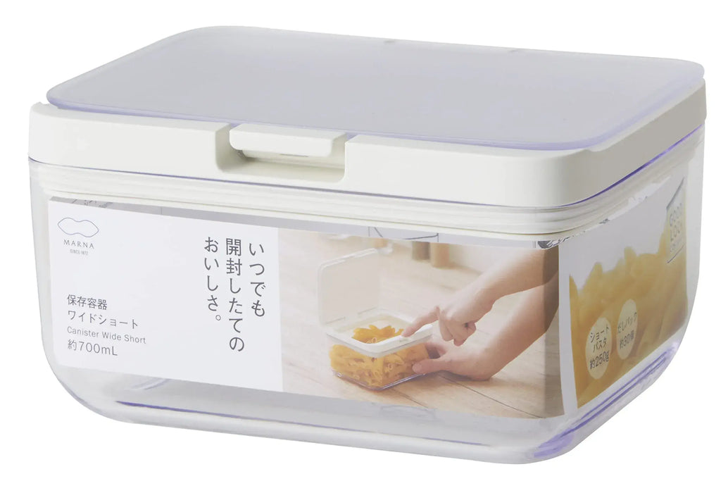 Marna Plastic Kitchen Storage Container Moisture Resistant - Clear-Wide Short - 4976404276210