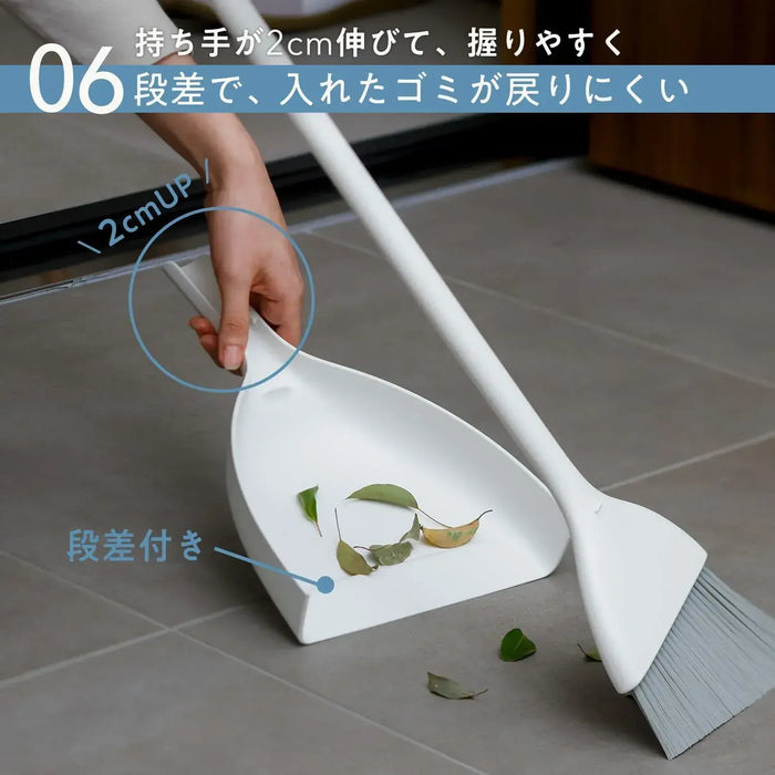 Marna Slim Freestanding Broom and Dustpan