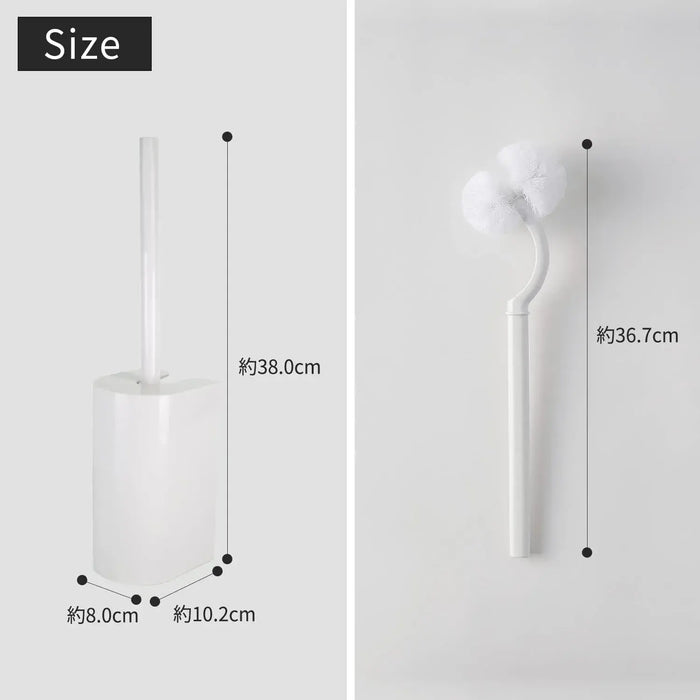 Marna Slim Toilet Brush with Storage Case
