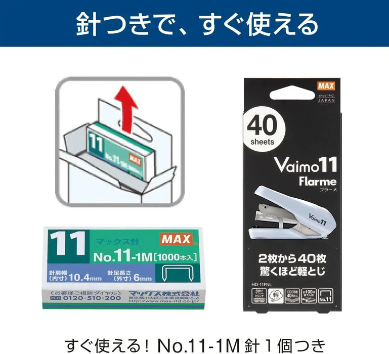 Max Bimo11 Flame HD11FNL Stapler