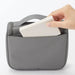 Muji Polyester Hanging Toiletry Case Medium Gray