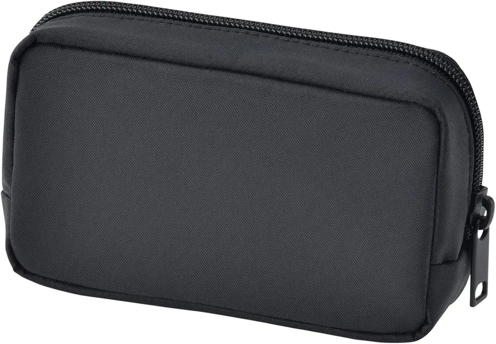 Muji Recycled Nylon Compact Pouch Black 14 x 3.5 x 9 cm