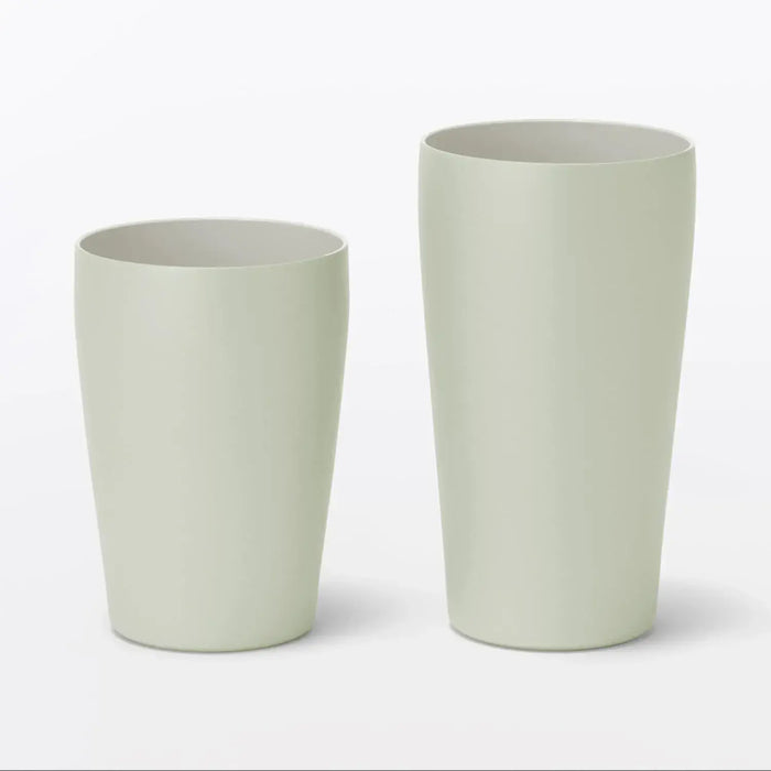 Muji Stainless Steel Vacuum Insulated Tumbler 600ml Light Green