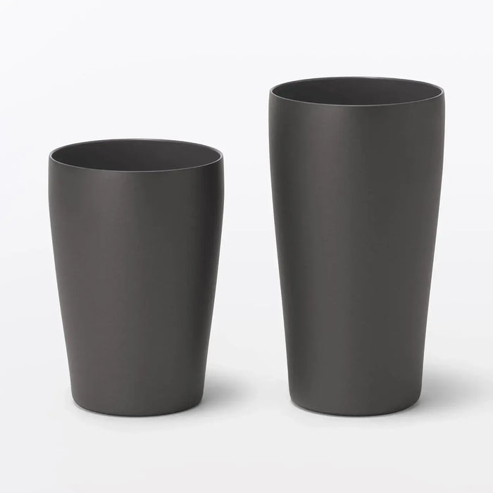 Muji Vacuum Insulated Stainless Steel Tumbler, Charcoal Gray