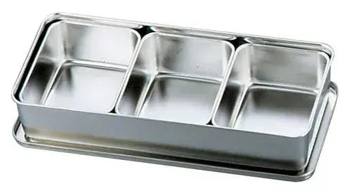 Murano Stainless Steel Press Condiment Container - 330x145x60mm - 3 Pcs - 4520785090523