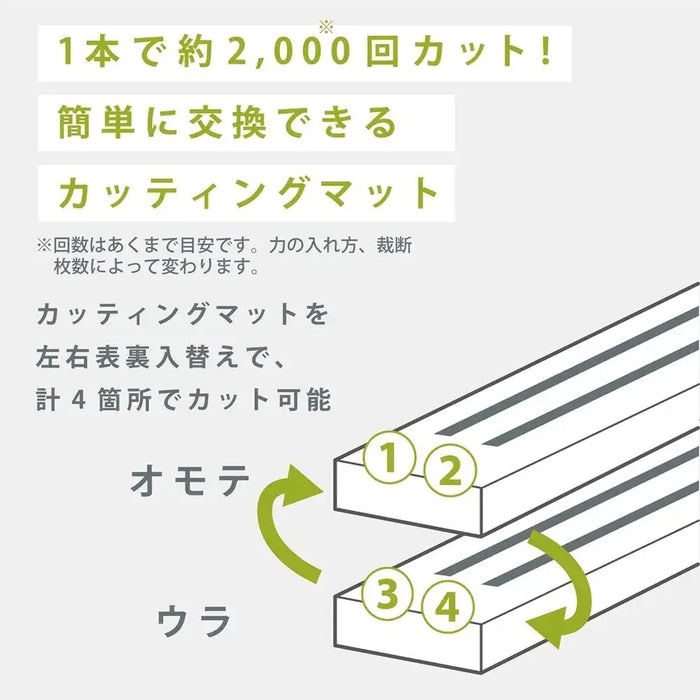 Nakabayashi A4 Slim Slide Cutter Light Gray