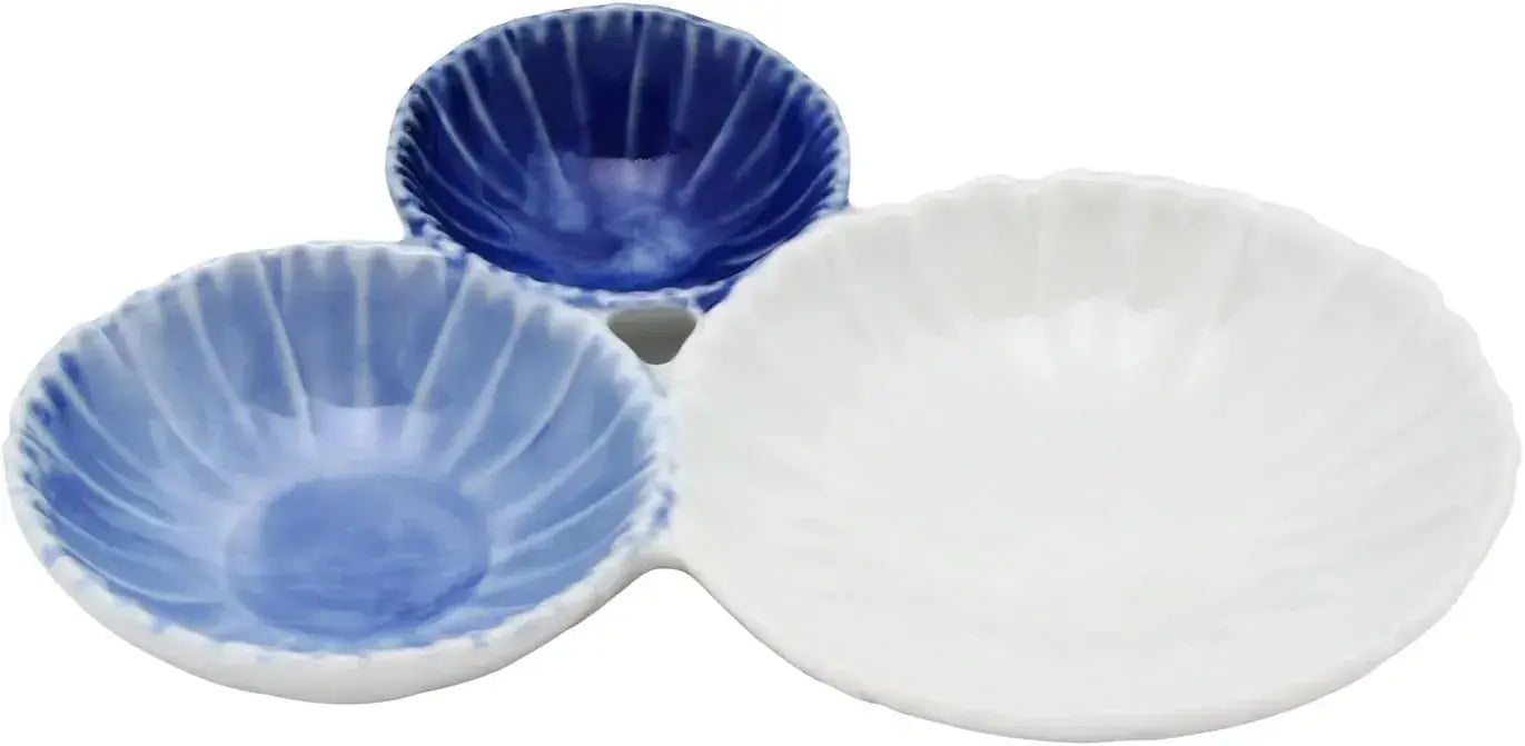 Nishitomi Arita Ware Denbei Kiln Three-Section Plate Set