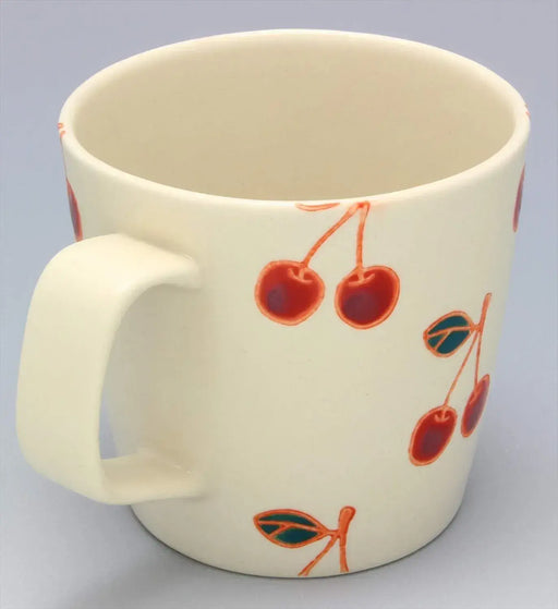 Nishitomi Hasami Ware Fruit Mug Cup Cherries
