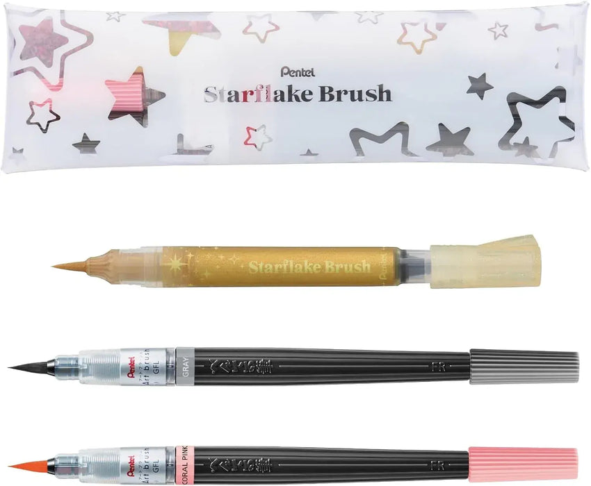 Pentel Color Brush Pen Brush Pen - 2pc Multicolor Limited Set - 4902506430823