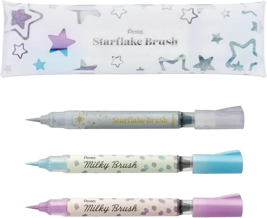 Pentel Color Brush Pen Brush Pen - 3 Multicolor Limited Set - 4902506430793