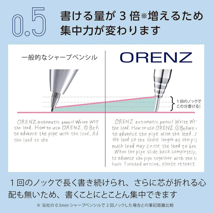 Pentel Orenz Mechanical Pencil 05mm Black Shaft