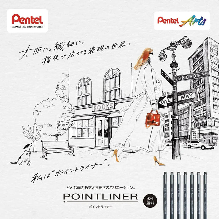 Pentel Point Liner Water Based Pen