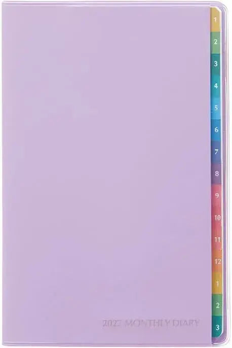 Raymay Fujii Color Index Monthly Diary Notebook - Purple - 4902562522982