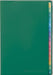 Raymay Fujii Color Index Monthly Diary Notebook - Green - 4902562522975