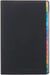 Raymay Fujii Color Index Monthly Diary Notebook - Black - 4902562522951