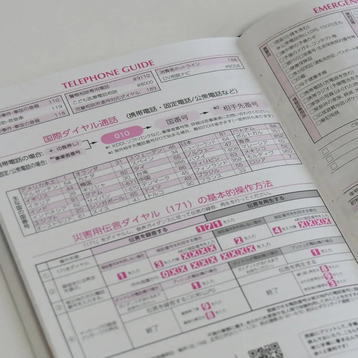 Raymay Fujii Color Index Monthly Diary Notebook