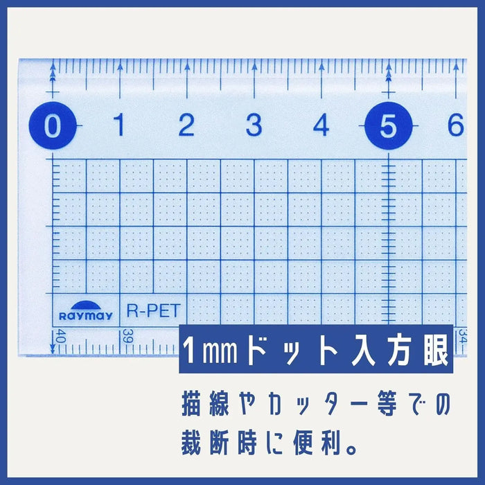 Raymay Fujii Non Slip Cutting Ruler