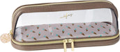 Raymay Fujii Noves 2 Layer Pen Pouch - Mocha Brown - 4902562520841