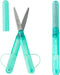 Raymay Fujii Pen Cut Skeleton Portable Ambidextrous Scissors - Green - 4902562519937