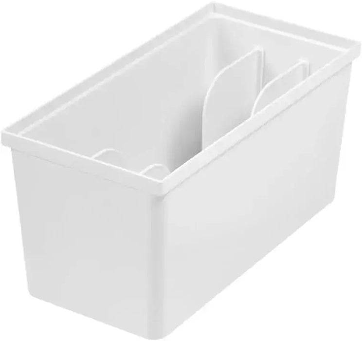 Richell Totono Square Plate Stand for Shelves - White Drawer Use Paper Bag Storage - 4945680117753