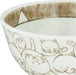 Saikai Toki Hasami Ware Rice Bowl Cat Arabesque Pattern