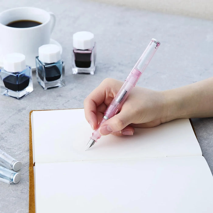 Sailor Fountain Pen TUZU ADJUST Glassy Crystal Cherry Beginner Everyday Use Gift Pack by Sailor Fountain Pen