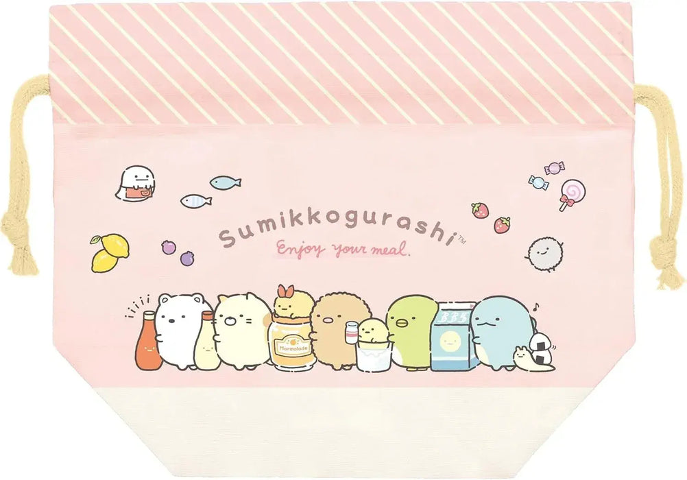 San-X Sumikko Gurashi Cup Drawstring Bag - Ca61801 - 4974413870696