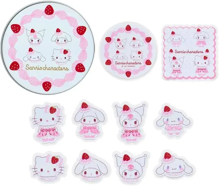Sanrio Cinnamon Roll Strawberry Whipped Cake Mug - Sanrio Characters Can Case & Seal Set - 4550624351799