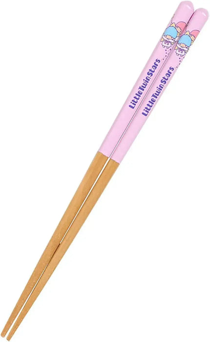 Sanrio Hangyodon Chopsticks with Mascot Character Accessory - Little Twin Stars - 4550624468510
