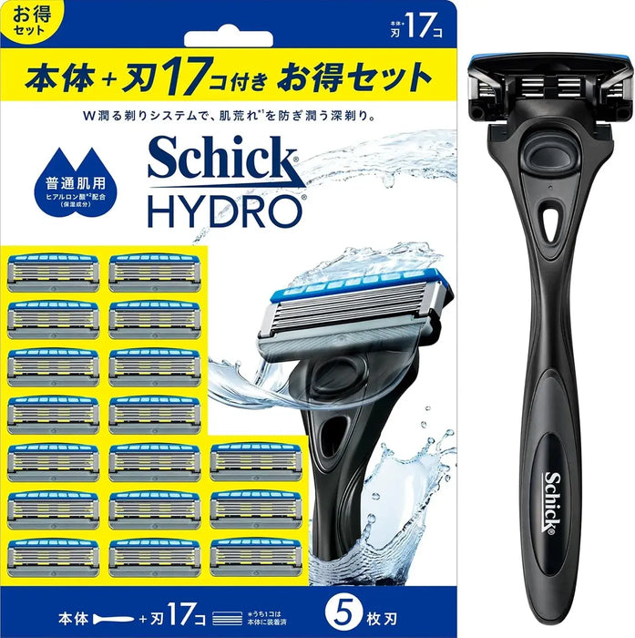 Schick Hydro Extreme Power Electric Razor Handle - 1 Holder 17 Blades Normal Skin - 4891228322366