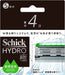 Schick Hydropole Replacement Blades for Men - Silver Green 4 Pack - 4891228320591
