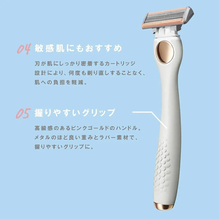 Schick Salon Plus Tone Up Body Shaver Holder with Blades