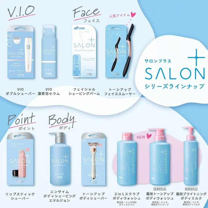 Schick Salon Plus Tone Up Body Shaver Holder with Blades