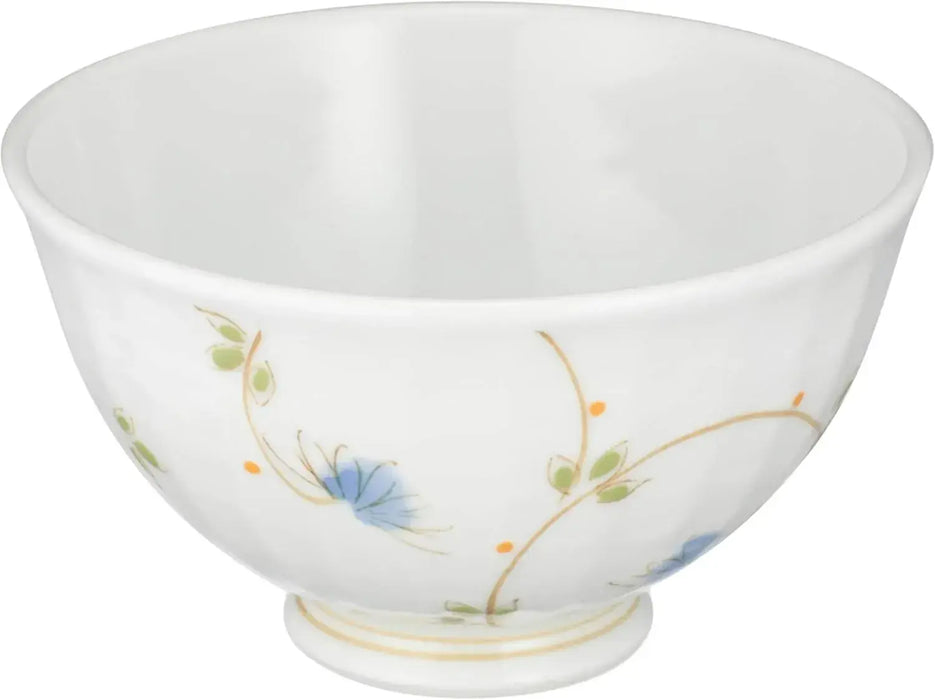 Seikai Toki Haruka Lightweight Teacup Microwave Safe Dishware - Rice Bowl Green - 4965451728087