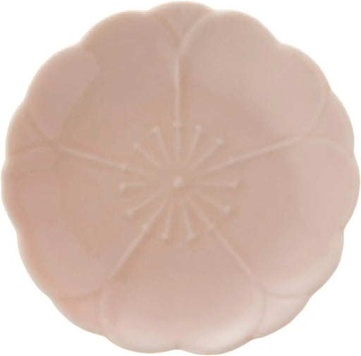 Seikai Toki Hasami Cherry Blossom Small Plate Peach Glaze