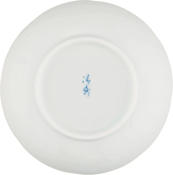 Seikai Toki Hasami Ware Brocade Pattern Bean Plate