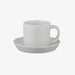 Seikai Toki Hasami Ware Common Demitas Cup and Saucer - Gray - 4965451182889