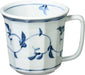 Seikai Toki Hasami Ware Lightweight Mug Microwave Safe - Arabesque Blue - 4965451320151
