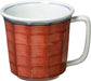 Seikai Toki Hasami Ware Lightweight Mug Microwave Safe - Kuresuki Yamasui Red - 4965451320267