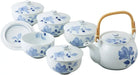 Seikai Toki Hasami Ware Rice Bowl Flower Pattern - Tea Set With Lid - 4965451115573