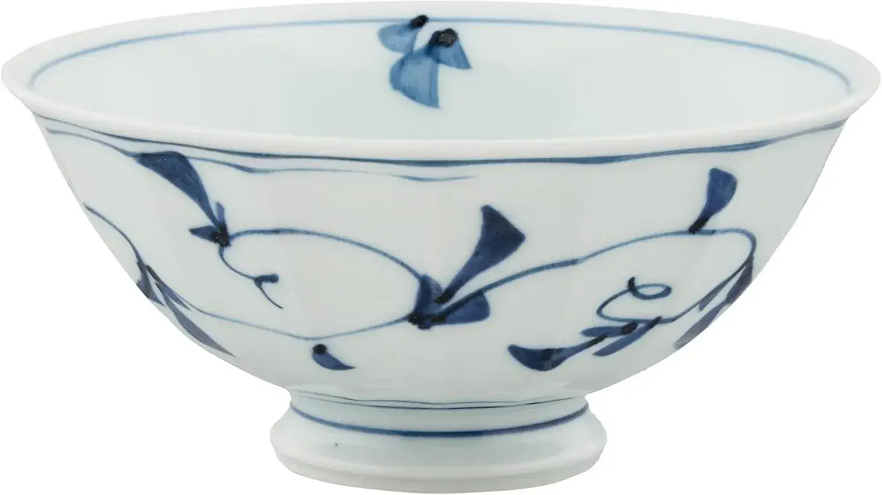 Seikai Toki Hasami Ware Rice Bowl - Blue - 4965451320014