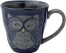 Seikai Toki Hasami Ware Yumono Hand Owl Pattern Dish - Blue Mug - 4965451839769
