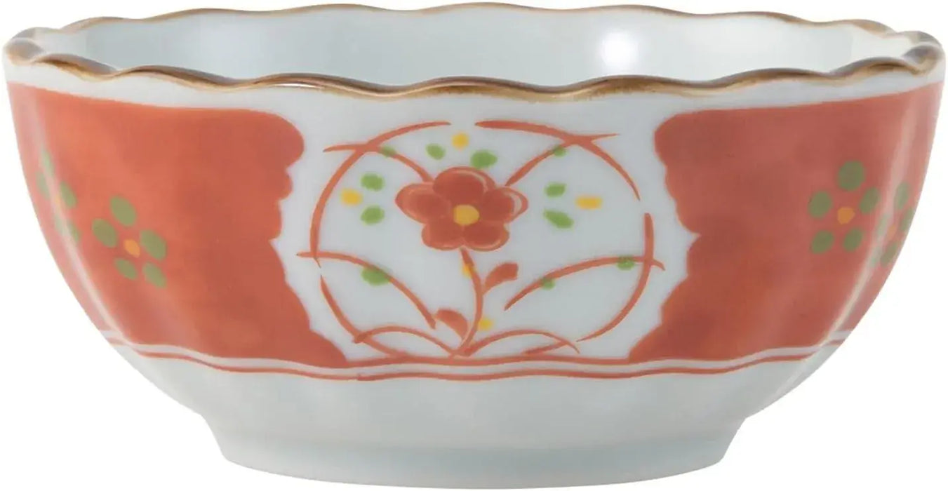 Seikai Toki Japanese Small Bowl Tableware - Deep Red Wanli - 4965451307206