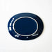 Seikai Toki Oval Plate Navy 19cm Microwave Dishwasher Safe