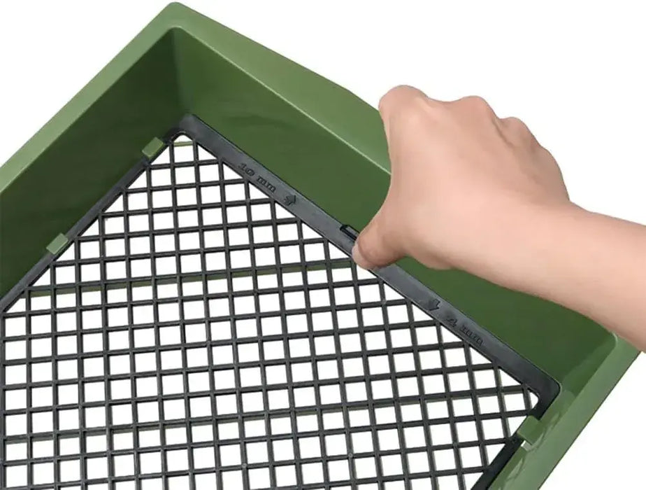 Senkichi Plastic Sieve with Adjustable Mesh Size Mesh Strainer