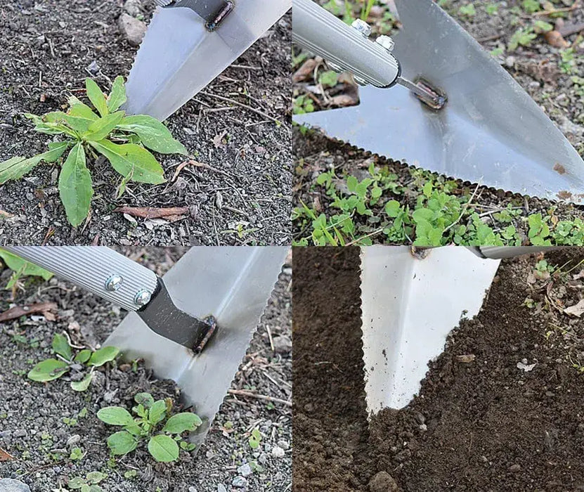 Senkichi Stainless Steel Multi-Purpose Weeding Hoe with Aluminum Handle