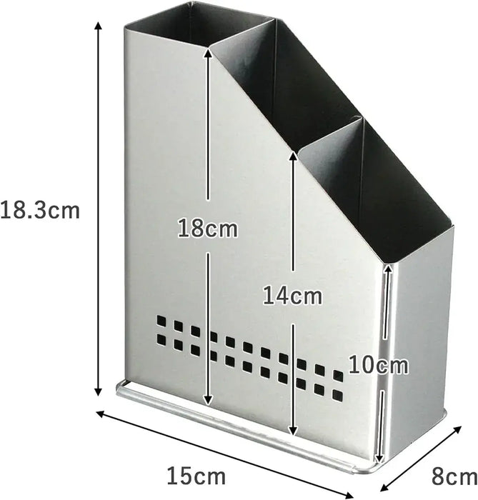 Shimomura Kihan Adjustable Kitchen Tool Stand with Divider