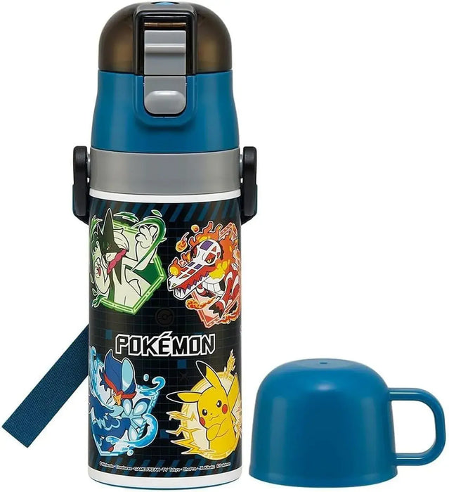 Skater Kids Plastic Water Bottle - 3 Pokemon 420ml - 4973307696374