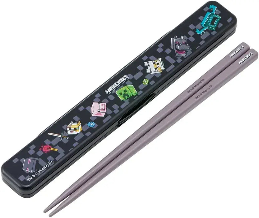 Skater Minecraft Team Boys Chopsticks and Case Set 7 Inch